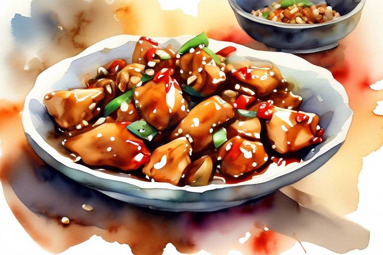 Acısıyla Lezzetiyle Kung Pao Tavuk Yemeği 