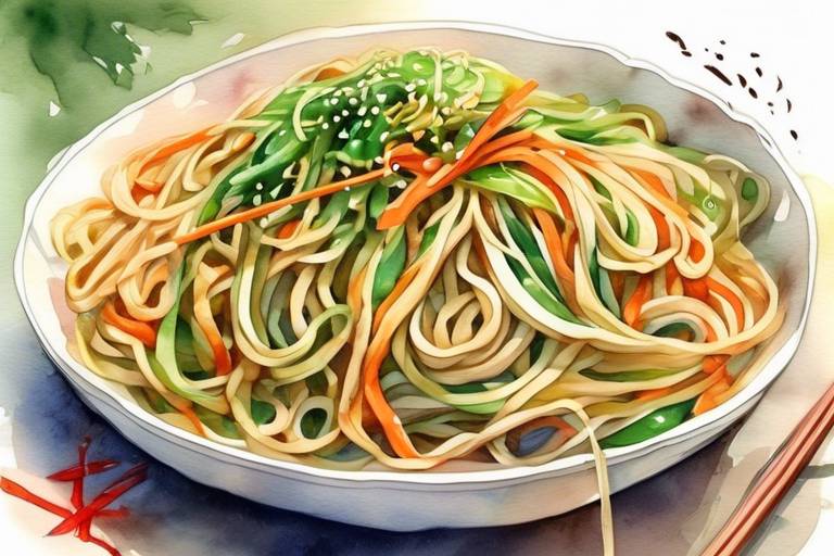 Veggie Noodle: Sebzeli Çin Noodle Ücretsiz Tarifi