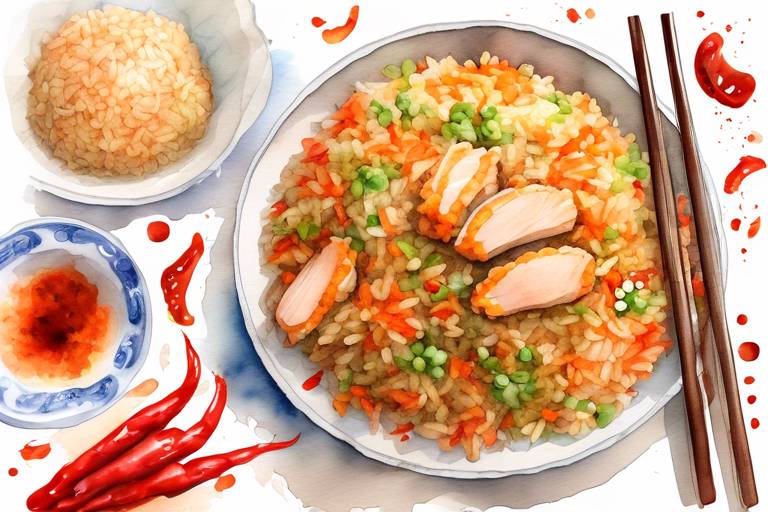 Acılı Tavuklu Çin Fried Rice Yapımı