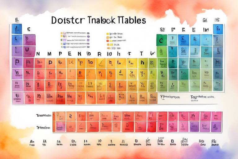 Periyodik Tablo: Elementler ve Özellikleri