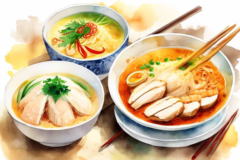 Singapur Mutfağı: Hainanese Chicken Rice ve Laksa Tarifleri