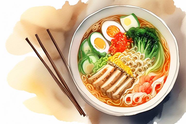 Sebzeli Baharatlı Ramen Çorbası