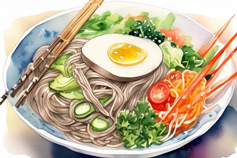 Sebzeli Soba Noodle Salatası