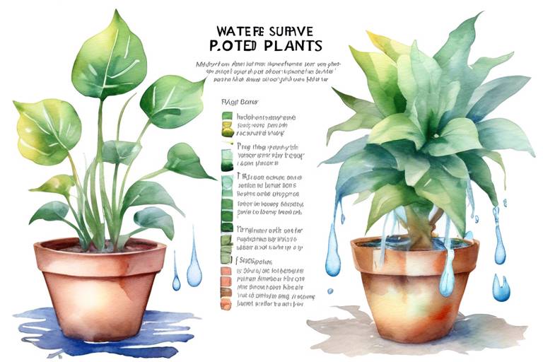 Hayatta Kalmanın Yolu: Saksı Bitkileri İçin Su İpuçları