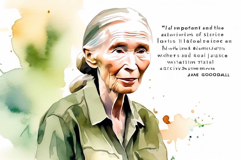 Jane Goodall'ın Aktivizmi ve Sosyal Adalet Çalışmaları