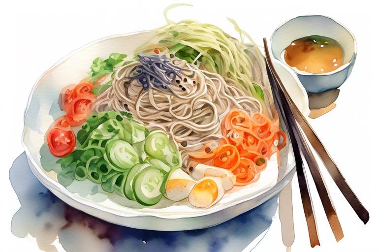 Sebzeli Soba Noodle Salatası