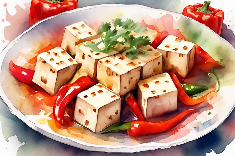 Sebzeli Kırmızı Biberli Tofu Yemeği