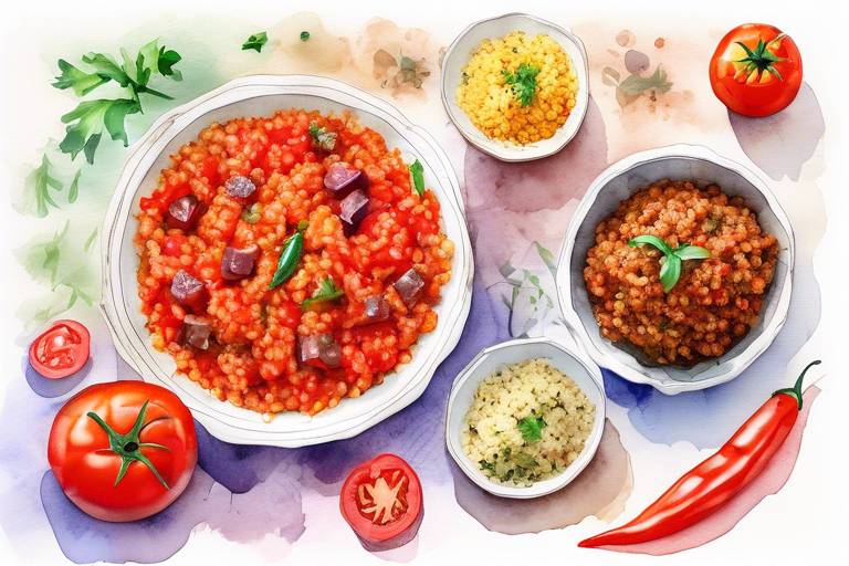 Meze Tarifleri: Domatesli Biberli Kıymalı Patlıcanlı Bulgur Pilavı