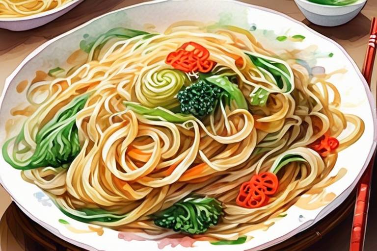 Çin Usulü Sebzeli Noodle Tarifi