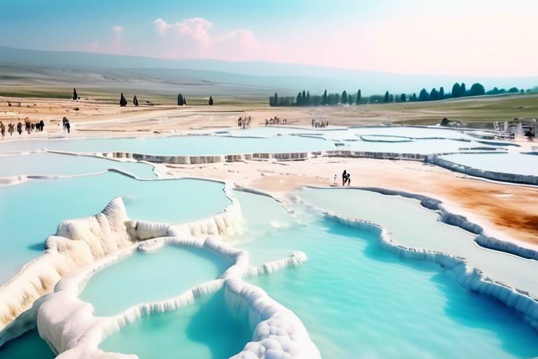 Pamukkale'de Jeotermal Suların Güzelliği