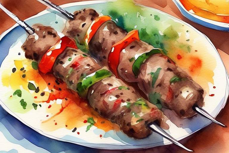 Sebzelerle Dolu: Baharatlı Kuzu Kebabı Tarifi