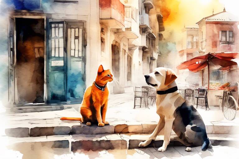 İstanbul'da Kedi ve Köpek Sanatı 