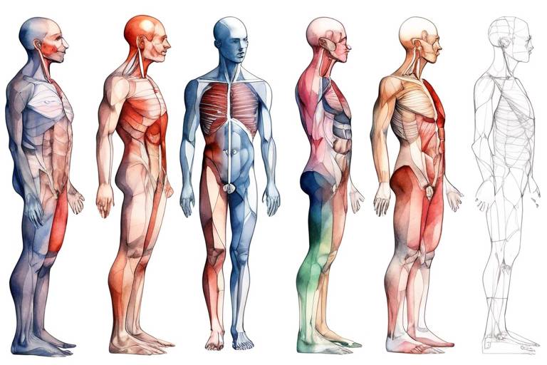 Anatomik Çizimler: İnsan Vücudu ve Geometrik Anatomik Çizim Örnekleri