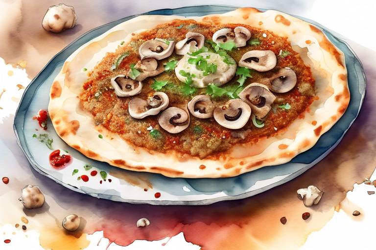 Lahmacun Severler İçin: Çıtır Mantarlı Lahmacun Tarifi