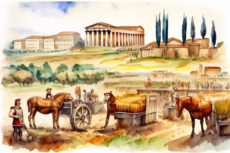 Roma İmparatorları ve Tarım, Sanayi, ve Ticaret