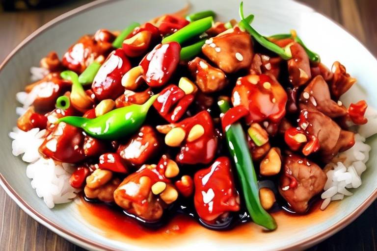 Acılı Kırmızı Etli Kung Pao Tavuk Tarifi