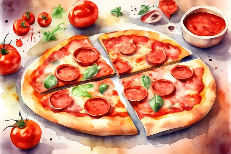 Akdeniz'in enfes domates soslu pizzaları