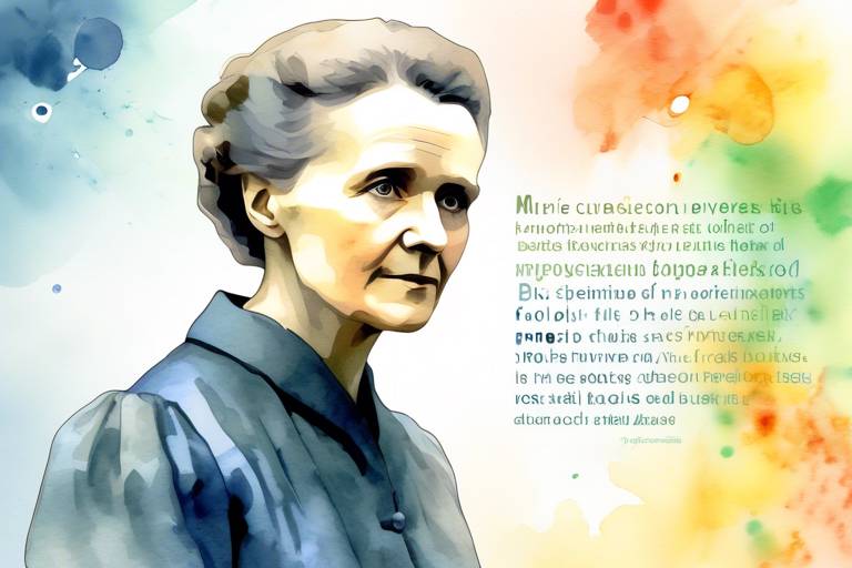 Marie Curie'nin Bilimsel Keşifleri ve Deneyleri