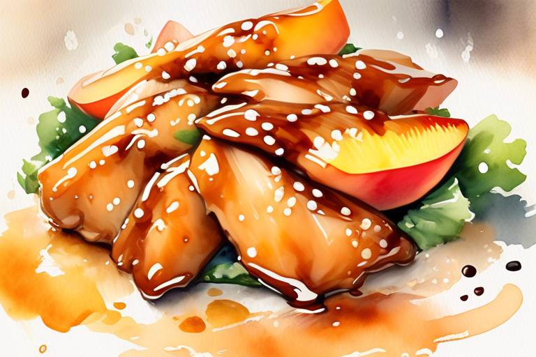 Lezzetli ve Kolay: Şeftalili Teriyaki Tavuk Yemeği